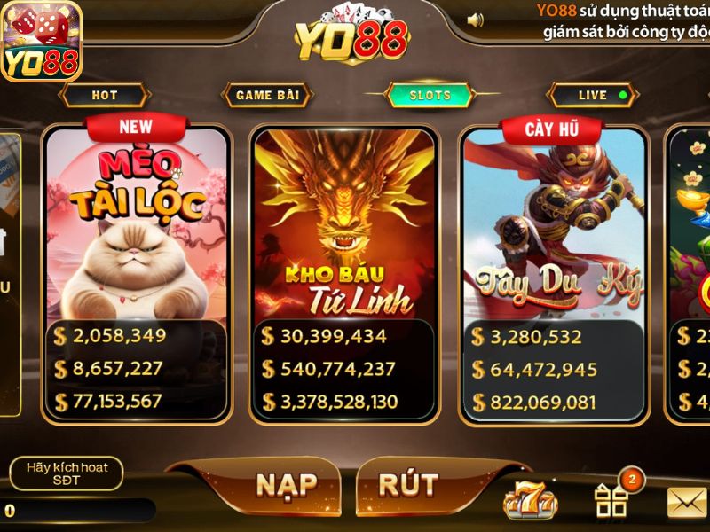 Nổ hũ YO88 phát triển từ game slot truyền thống